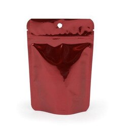 4 x 6 Stand Up Pouch -Metallic Red
